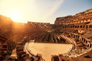 Colliseum in the sunset